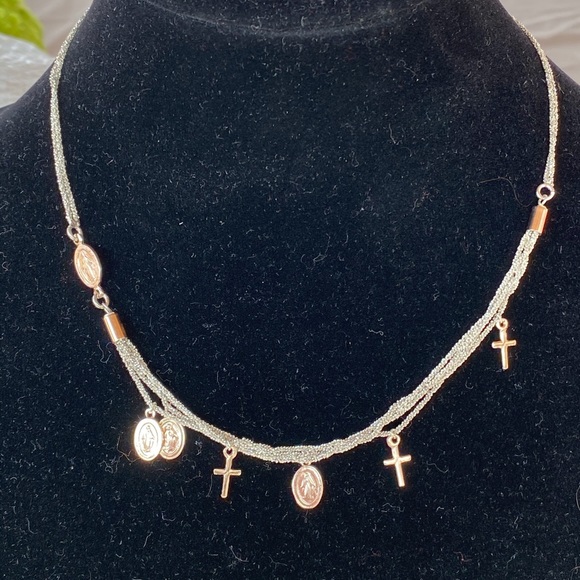 Beautiful sparks sterling silver Dyadema Necklace. - Picture 8 of 8